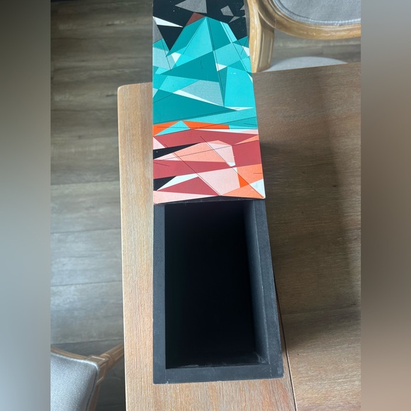 Black Rectangular Box with Yellow Label - Picture 2 of 7